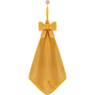 擦手巾可挂式毛巾可爱超强吸水加厚厨房卫生间儿童插手擦手布手帕