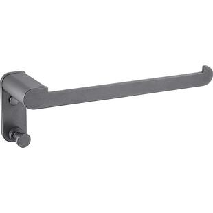 灰色毛巾环浴室毛巾架毛巾圈架擦手巾挂架北欧免打孔黑色毛巾挂环