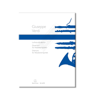 威尔第 命运之力序曲 木管五重奏 分谱 骑熊士原版乐谱书 Verdi Ouverture zu La forza del destino BA6878