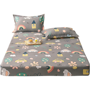 定制全棉床笠单件纯棉床垫套儿童卡通90×190cm学生宿舍防滑床罩