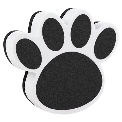 可爱卡通熊掌磁性白板擦可吸附