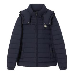 KARL LAGERFELD【90%鸭绒】连帽短款羽绒服25秋冬新款老佛爷男装