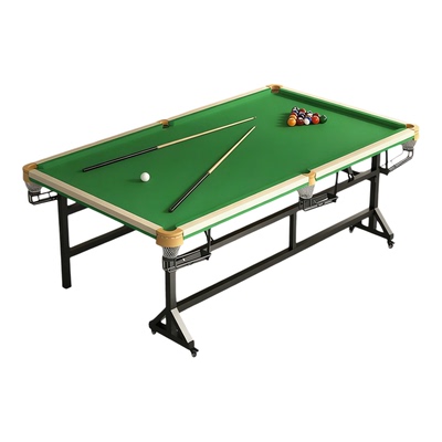 台球桌成人标准型家用儿童小型折叠款中式黑八室内大号训练五分点