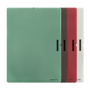 日本国誉KOKUYO一米新纯单片文件夹套装A4纸L型塑料单页夹插页文件袋档案资料试卷整理