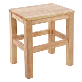 全实木方凳家用木板凳客厅餐凳原木凳子成人简约中式商用四方木椅