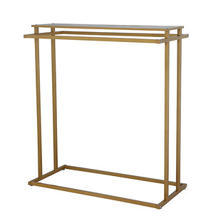 落地式挂衣架服装店展示架女装货架双排中岛架侧挂衣架铁艺服装架