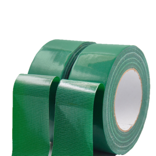 绿色单面布基胶带地膜专用胶布固定地板封边胶封窗地膜胶布高粘度防裂防水贴瓷砖地面保护膜专用强力地膜胶带