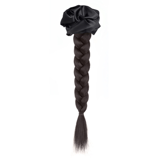 假发辫子女仿真发ins风韩系发圈抓夹单麻花长辫子低扎假发辫马尾