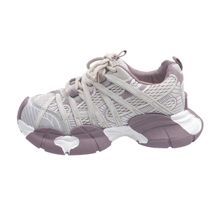 厚底老爹鞋女增高显脚小2026超火新款春季百搭德训运动休闲阿甘鞋