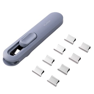 得力推夹器文件夹子订书机办公学生用纸张试卷装订收纳夹固定文件资料夹子金属小票夹燕尾强力夹整理