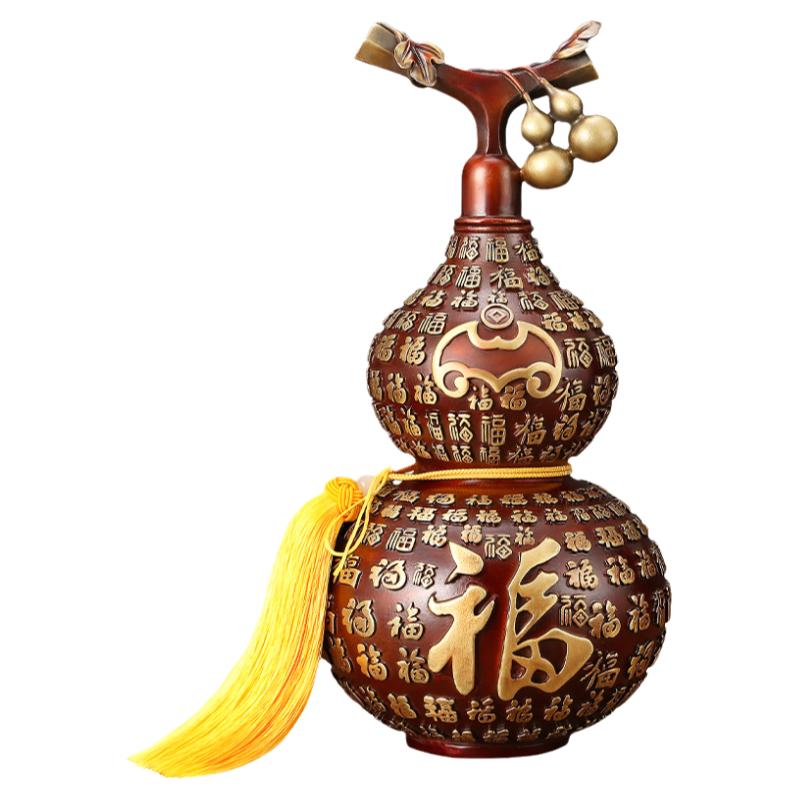 铜百福葫芦摆件招财福禄工艺品