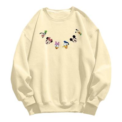 常规宽松纯棉简约圆领卫衣高级感