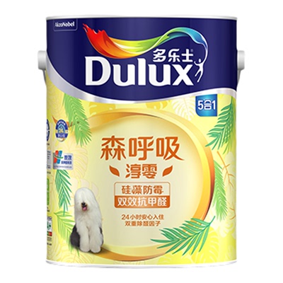 【同城购】多乐士乳胶漆森呼吸环保淳零无添加抗甲醛硅藻防霉套装