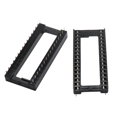 IC插座 圆孔IC座子芯片底座直插DIP-6 8 14 16 18 20 24 28 40P脚