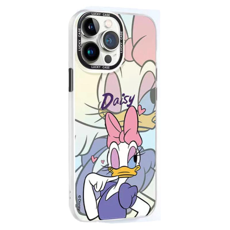 可爱米奇黛西苹果14手机壳新款渐变12pro镭射iphone13pro高级感7/8p适用于全包14pro防摔xr可爱11