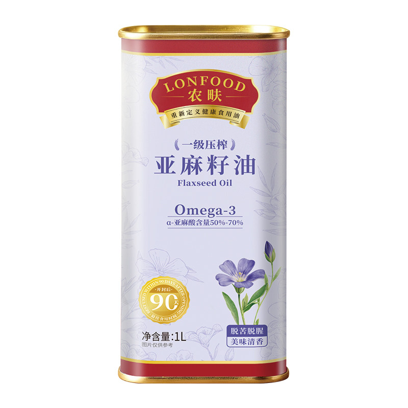 农畉一级冷榨亚麻籽油抗氧化1L