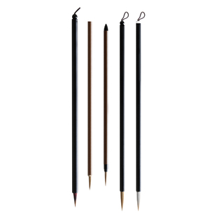 梅林笔庄瘦金体毛笔小红毛勾线笔国画专用专业级临摹狼毫叶筋笔毛笔字花枝俏工笔勾线笔鼠须花鸟极细毛笔