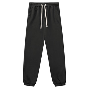 GWIT 美式休闲经典款卫裤男冬季重磅保暖加绒加厚束脚垂感运动裤