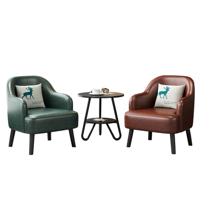 办公室沙发茶几组合商务单人