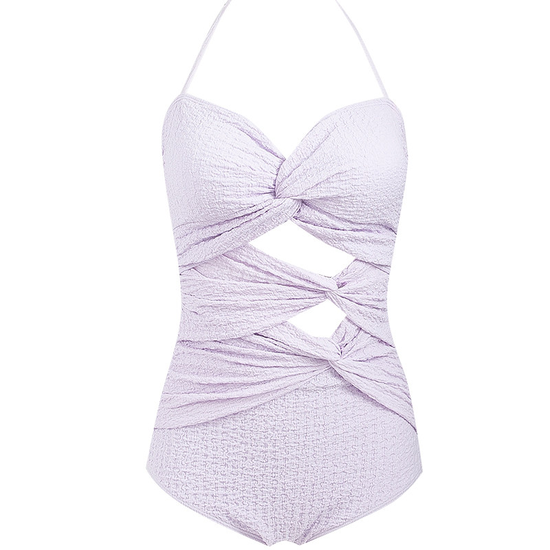 WESWIM挂脖扭结连体比基尼泳衣