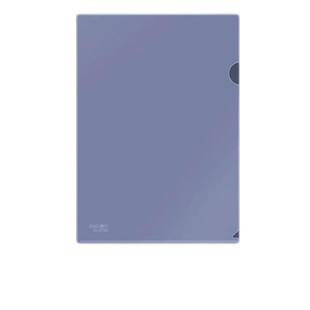 得力l型文件夹文件套单片夹l形文件夹A4单页资料夹试卷夹层学生透明磨砂文件袋a4插页袋单页文件夹