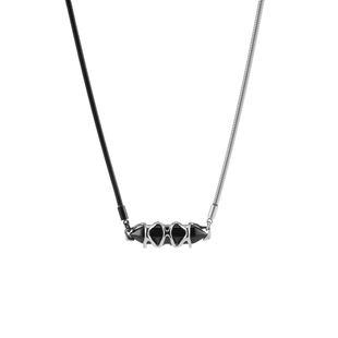 【田栩宁同款】BLACKHEAD/黑头星锥黑玛瑙拼接项链简约原创设计