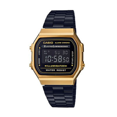 反显炫酷黑金卡西欧手表~