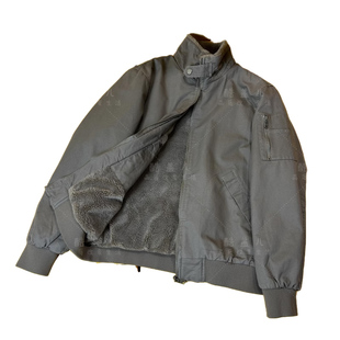 硬核高端美式复古重磅水洗加绒加厚保暖秋冬男士帅气坦克夹克外套