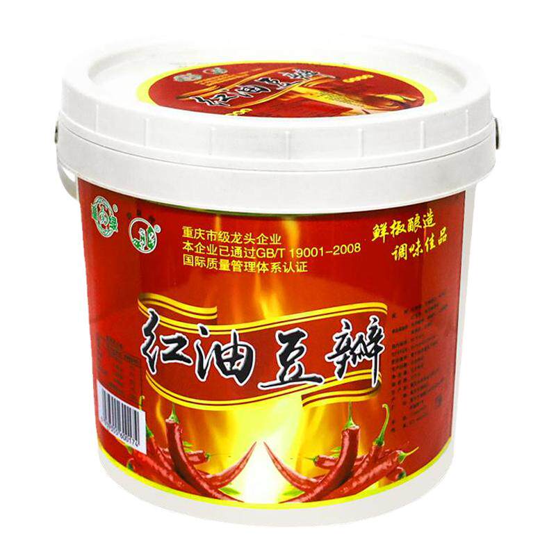 【十斤装】岩泉红油豆瓣酱正宗四川特产炒菜餐饮专用大桶川菜商用