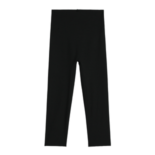 无尴尬线裸感无中锋一体成型瑜伽裤女夏季薄款七分无痕外穿美臀裤