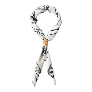 马登美式复古航海图方巾扣饰品阿美咔叽头巾领巾手帕文艺发带女