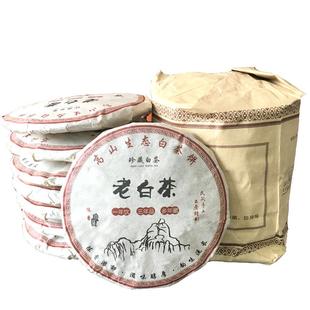 福鼎老白茶7饼2450克 太姥山寿眉茶叶茶饼一提传统日晒压制老茶饼
