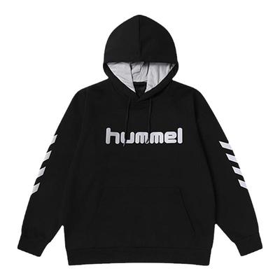 hummel秋冬经典款加绒连帽卫衣