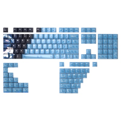 绫波丽双拼透光键帽PBT材质原厂