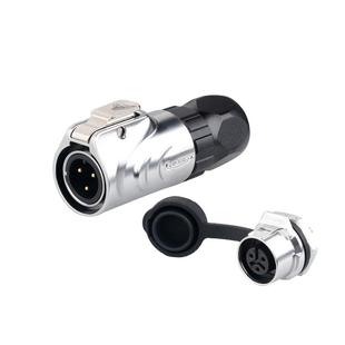 凌科LP12防水连接器2 3 4 5 6 7 8芯全金属微小型座工业航空插头