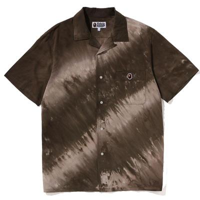 BAPE男装扎染图案短袖衬衫