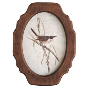 中古风画框相框壁挂壁饰实木相框挂墙客厅迷你法式复古小鸟挂画