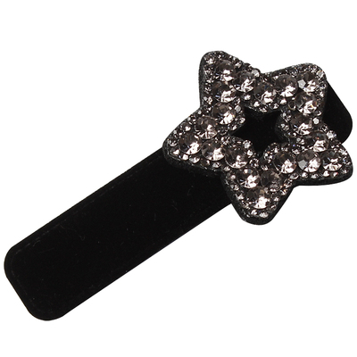 韩国东大门复古水钻植绒BB夹边夹