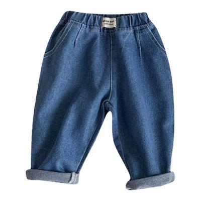 春秋薄款儿童牛仔裤男女童长裤子