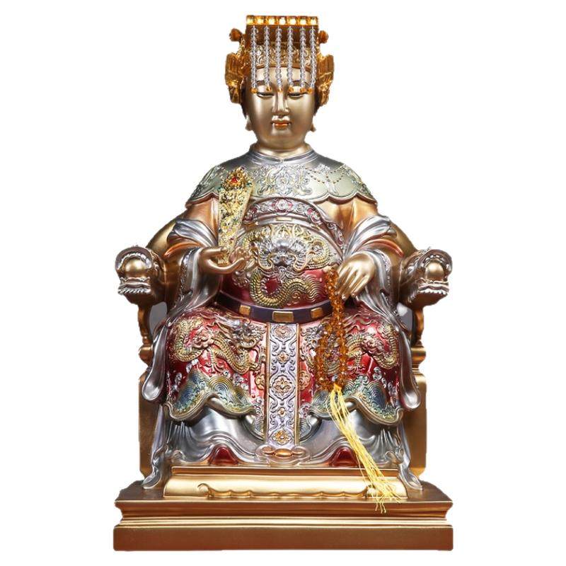 銅像 天妃天後聖母海神媽祖神像 辟邪 開運風水 招財 置物
