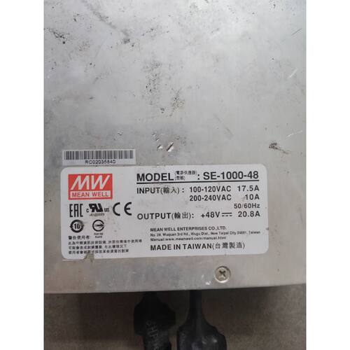询价-明纬SE-1000-48开关电源台湾产输入100-240VA