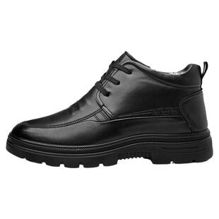 冬季大码男鞋45皮毛一体棉鞋46真皮加厚保暖羊毛皮鞋47高帮靴子48