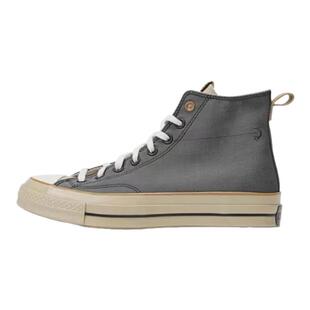 匡威新款1970s棕色灰色撞色拼接男女高帮复古休闲帆布鞋A09111C