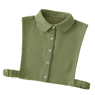 多色灯芯绒假领子女士百搭假领春秋冬加厚加大衬衫衬衣配毛衣卫衣