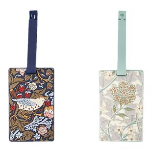 VA博物馆威廉莫里斯系列茉莉草莓小偷行李牌挂件防丢行李挂牌