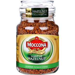 进口摩可纳moccona速溶咖啡粉8号5榛果冻干纯黑意式美式无糖精正