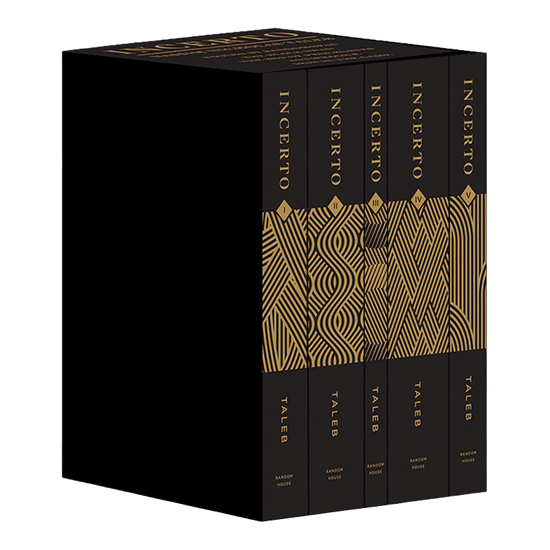 现货不确定性五部曲 精装豪华版 Incerto 5-Book 随机漫步的傻瓜 黑天鹅 反脆弱 非对称风险 尼古拉斯塔勒布