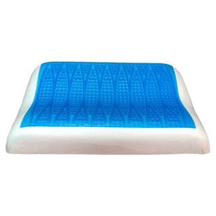 总美恒温凝胶枕头加宽大号记忆枕软硬适中家用理疗助睡眠天然防螨