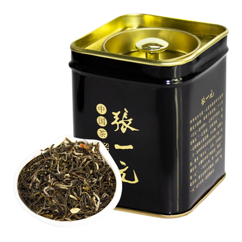 张一元特级浓香黑罐茉莉花茶50g