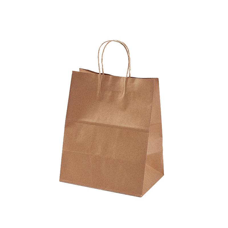 牛皮纸手提袋定制咖啡打包袋奶茶饮品烘焙外卖餐饮造盒记礼品袋